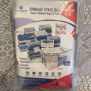 Kingdom Home Storage Space Vacuum Bags set of 5